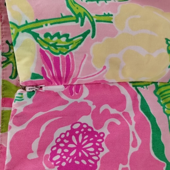Girls Lilly Pulitzer floral skirt size 10 with scalloped lining zip back GIRLS - Picture 5 of 8